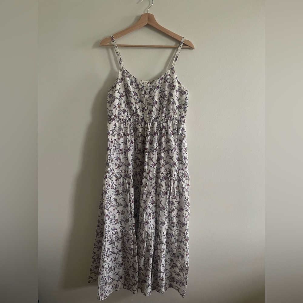 Xirena “Sophie” Cotton Floral Midi Dress, Size Small